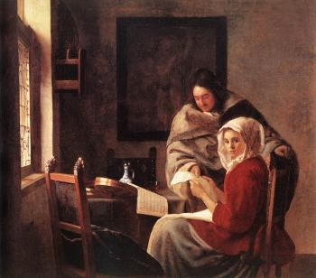 Jan Vermeer : Girl Interrupted at Her Music